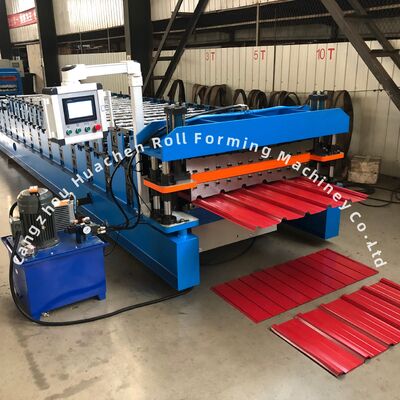 Double Layer Roll Forming Machine for Glazed Panel with 1250mm Width, 15m/min Speed and PPGI/GI Material