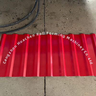 High Speed 15m/min Double Layer Corrugated Roll Forming Machine with Panasonic PLC Control and 45# Steel Quenching