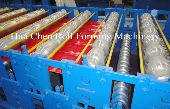 Double Layer Roll Forming Machine with PLC Control for 0.3-0.6mm Steel Thickness and 1250mm Width
