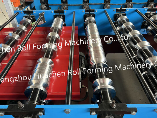 Trapezoid Roofing Tile Roll Forming Machine Standing Seam Roof Rolling
