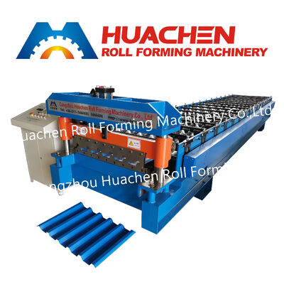 Trapezoid Roofing Tile Roll Forming Machine Standing Seam Roof Rolling