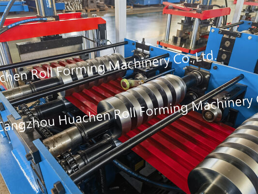 Customized Finishing Roof Panel Trapezoidal Sheet Roll Forming Machine