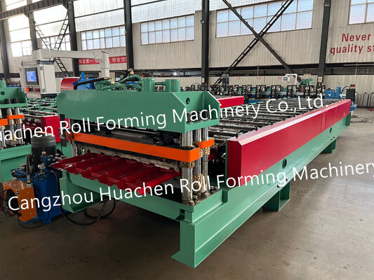 Single-layer profiled metal steel tile roof panel forming machine