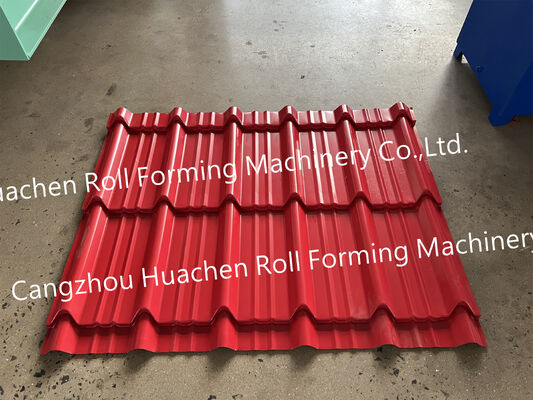 Single-layer profiled metal steel tile roof panel forming machine