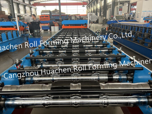 Metal Corrugated Roll Forming Machine Corrugated Iron Roofing Sheet Making High Productivity Gear & Bearing