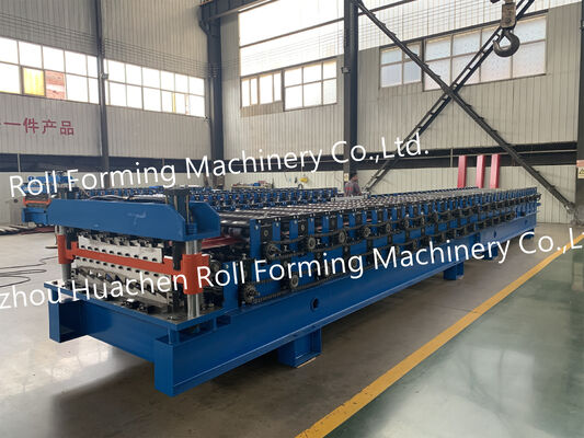 Double-layer roll forming machine for roofing tiles
