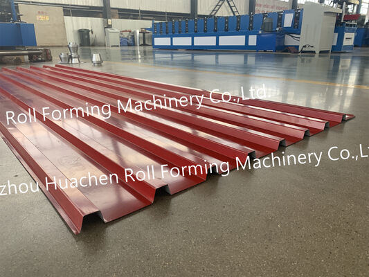 Double-layer roll forming machine for roofing tiles