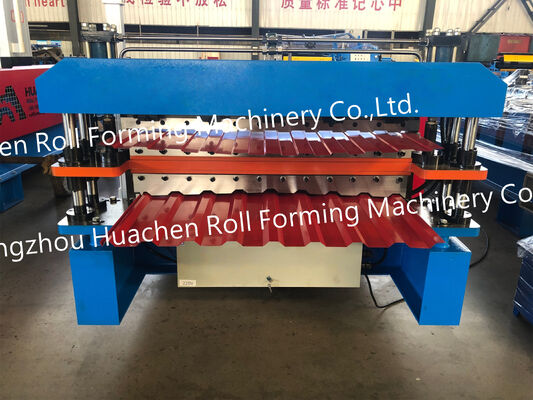 Customized Iron Roofing Sheet Double Layer Glazed Roll Forming Machine