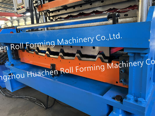 Wavering roll-forming machinery for roof panels and tile floors
