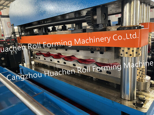 Wave-shaped colored tile roof panel forming machine / Double-layer tile manufacturing machine