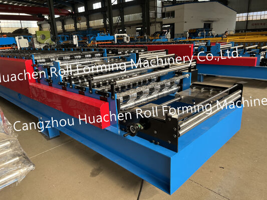 Colored Corrugated Glazed Tile Metal Roofing Profile Zinc Steel Sheet Making Machine Double Layer Roof Roll Forming Machine