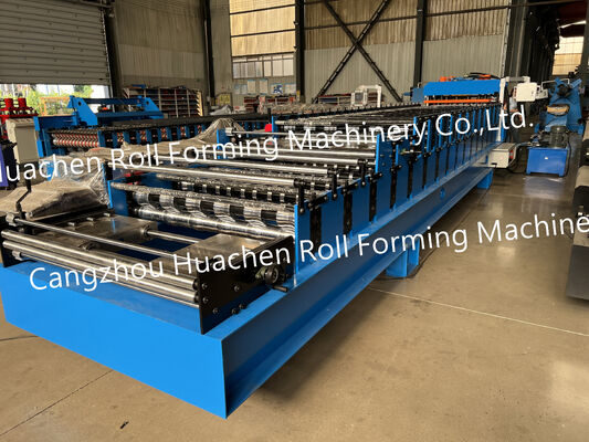 Colored Corrugated Glazed Tile Metal Roofing Profile Zinc Steel Sheet Making Machine Double Layer Roof Roll Forming Machine