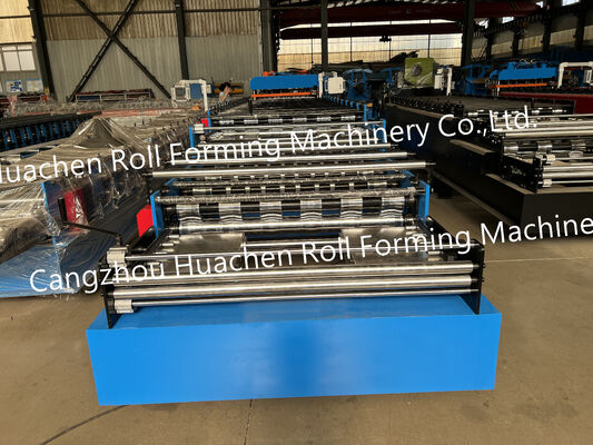 Colored Corrugated Glazed Tile Metal Roofing Profile Zinc Steel Sheet Making Machine Double Layer Roof Roll Forming Machine