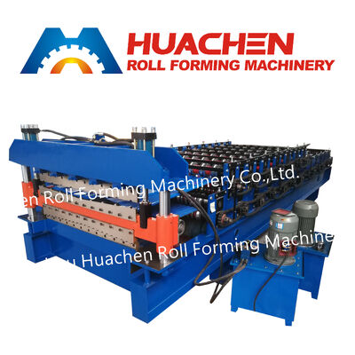 Polish colored steel roof tiles / Roof panel manufacturing - Cold-rolled double-layer rolled forming machine