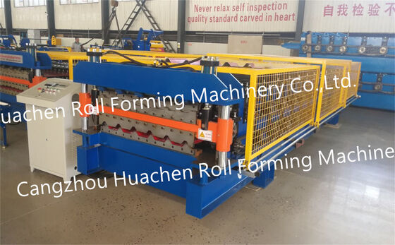 Polish colored steel roof tiles / Roof panel manufacturing - Cold-rolled double-layer rolled forming machine