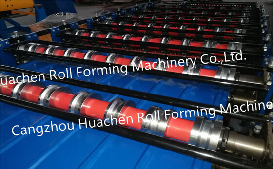 Polish colored steel roof tiles / Roof panel manufacturing - Cold-rolled double-layer rolled forming machine