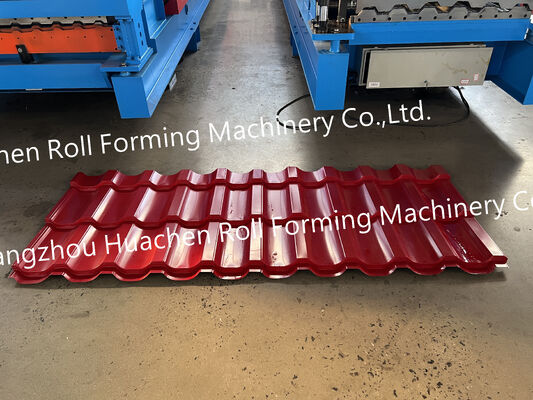 Automatic fully-automated corrugator for colored iron sheet wall panels of house buildings
