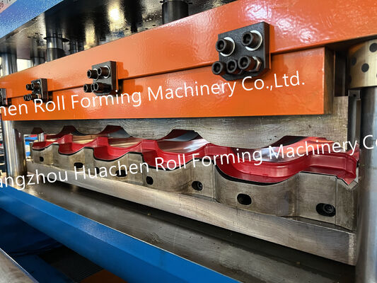 Automatic fully-automated corrugator for colored iron sheet wall panels of house buildings
