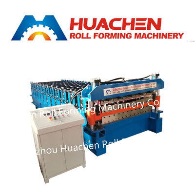 Trapezoidal Corrugated Glazed Step Tile Press Roof Roofing Sheet Roll Former Forming Making Machine Machinery Price Manufacturer