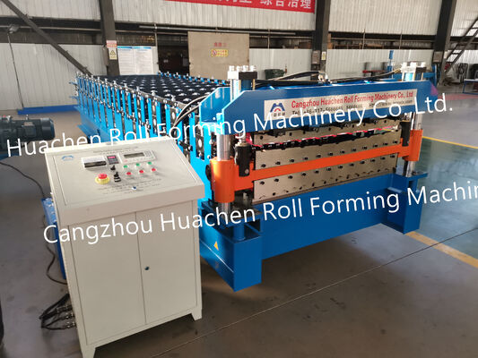 Trapezoidal Corrugated Glazed Step Tile Press Roof Roofing Sheet Roll Former Forming Making Machine Machinery Price Manufacturer