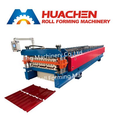 Dimensionally Accurate Glazed Tile Aluminium Roofing Metal Sheet Roll Forming Machine