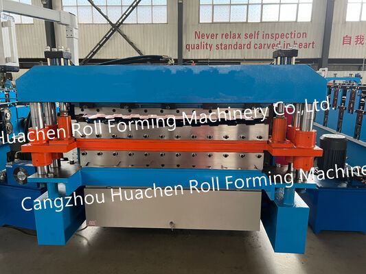 High Quality and Frequency Automatic Roof Color Steel Sheet Metal Roll Forming Machine