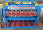 Solid Steel Shaft Metrocopo Double Layer Roll Forming Machine 1250mm For Roof Tile