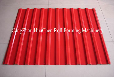 1.25M Width Metal Profiling Wall Panel Roll Forming Machine With Hydraulic Precut