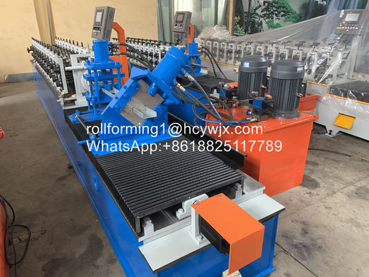 Ppgi Cu 1.8mm Purlin Roll Forming Machine With Ellipse Punching Holes