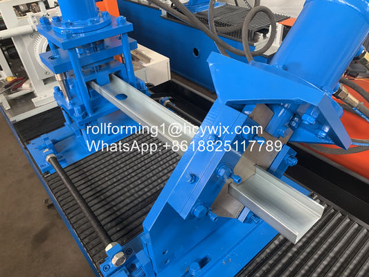 Ppgi Cu 1.8mm Purlin Roll Forming Machine With Ellipse Punching Holes