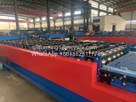 Long Span Noiseless Double  Layer Roll Forming Machine PLC Control