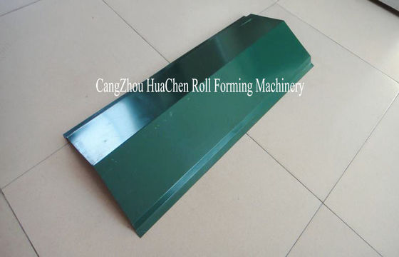 Automatical Roof Ridge Cap Roll Form Machine Metal with PANASONIC PLC Computer Control