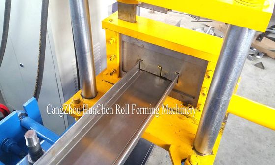 Building Material Steel Roof Purlin C Channel Roll Forming Machine Auto Punching