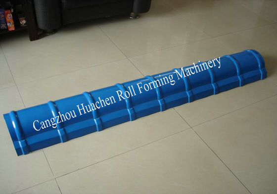 Customized Automatic Ridge Cap Roll Forming Machine with 5.5Kw Main Motor Power and PLC Control for 0.3-0.6mm Thickness Plate