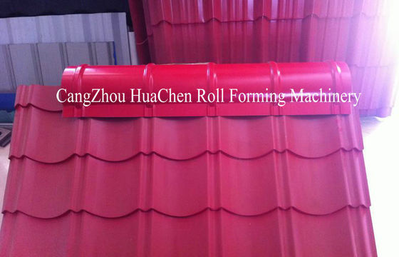 15 Rollers Steel Roof Ridge Cap Tile Roll Forming Machine ISO CE
