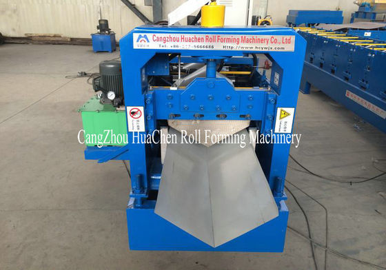 7.5Kw Ridge Cap Roll Forming Machine 0.3mm - 0.7mm for Steel Prefab House