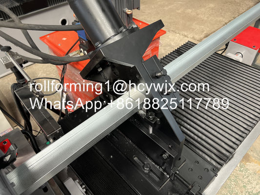 Combined U Channel C Stud Roll Forming Machine Servo Tracking Cut