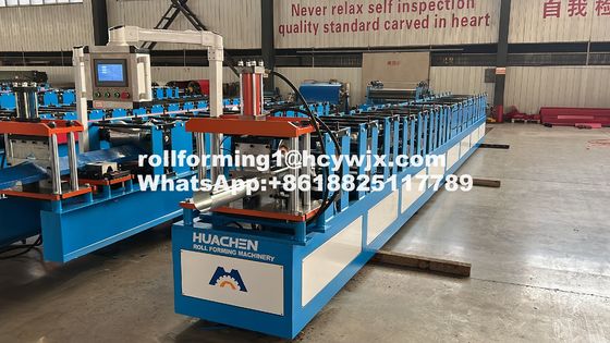 Half Round Rain Gutter Roll Forming Equipment 19 Rows Rollers