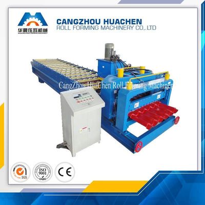 PPGI Colored Glazed Tile Roll Forming Machine 380V 50HZ 3phase