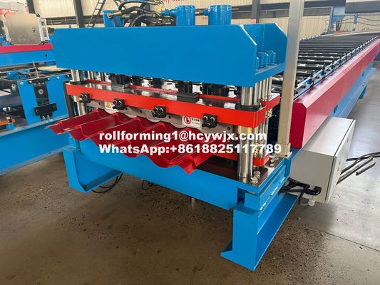 Plc 0.3mm Tile Roll Forming Machine Fast Speed