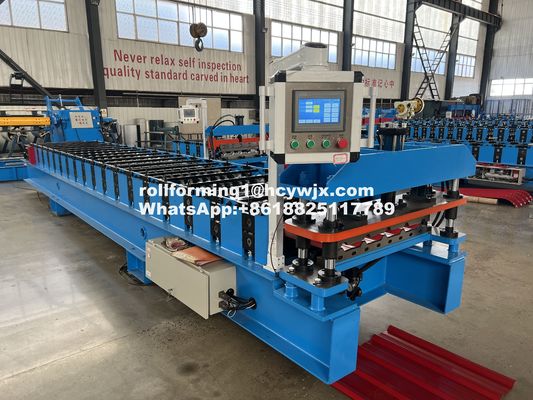 914mm Aluminium Roofing Sheet Making Machine PLC Control