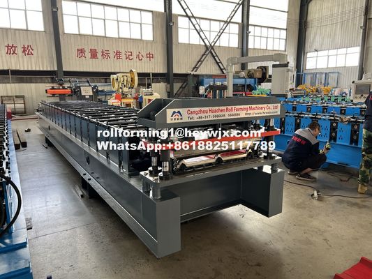 Precise Customizable Roofing Sheet Roll Forming Machine Hydraulic Cutting
