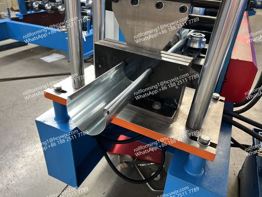 Half Round Gutter Forming Machine Cr 12 High Grade Steel Cutting Blade