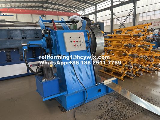 Galvanized Steel Chain Drive Automatic CZ Purlin Roll Forming Machine 14-18 Stations 1.2-1.8mm
