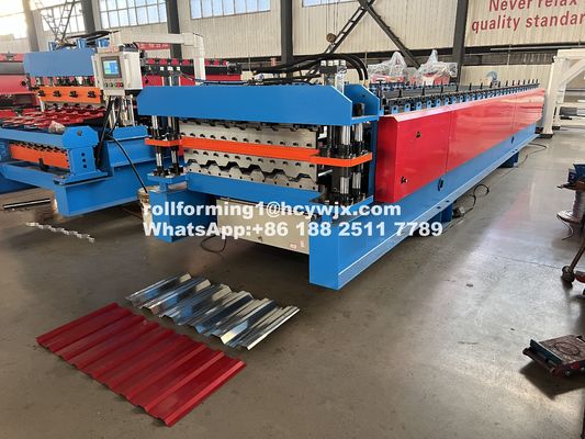 0.3-0.6mm 5.5KW Power Double Layer Roll Forming Machine