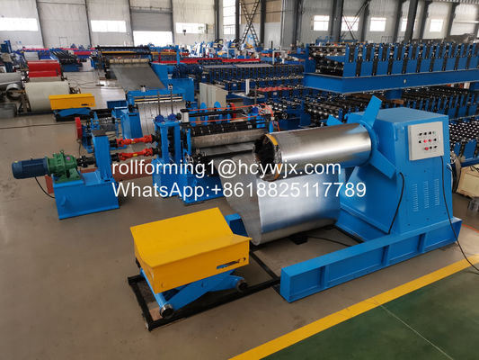 GI / PPGI Raw Material Steel Coil Slitting Line With Cutting