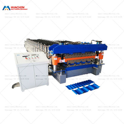 Double Layer Trapezoidal Roll Forming  Machine Including A Long Span 762 Trapezoid And IBR686