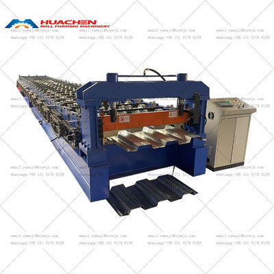 Fully Automatic PLC Controlled Ribbed Floor Deck Roll Forming Machine