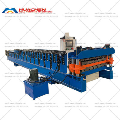 Automatic Metal Double Layer Roofing Sheet Roll Forming Machine Versatile