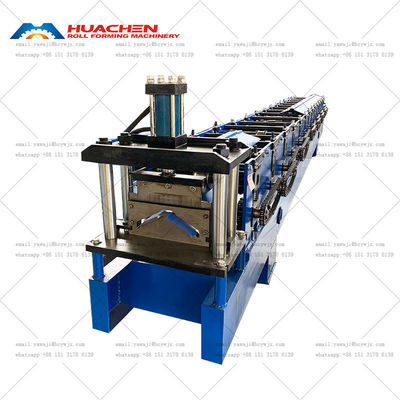 Roof Ridge Cap Roll Forming Machine For 0.3-0.6mm Thickness